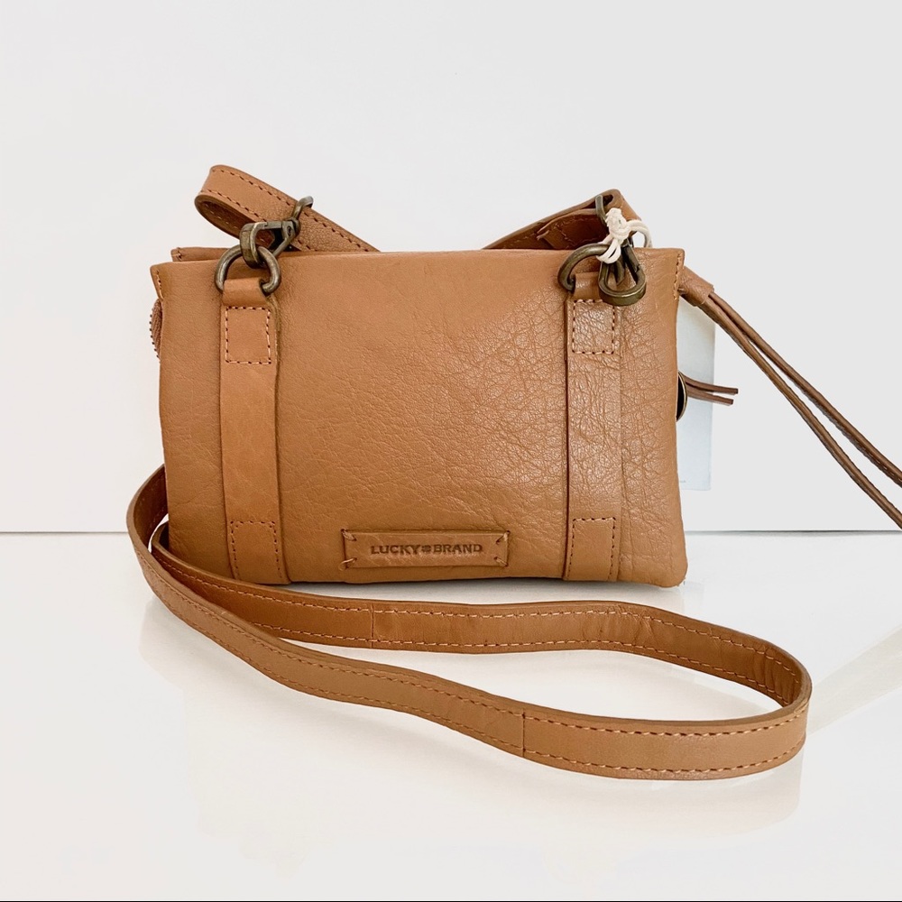 LUCKY BRAND | NWT 🤎 Tan Brown Leather Belt Bag